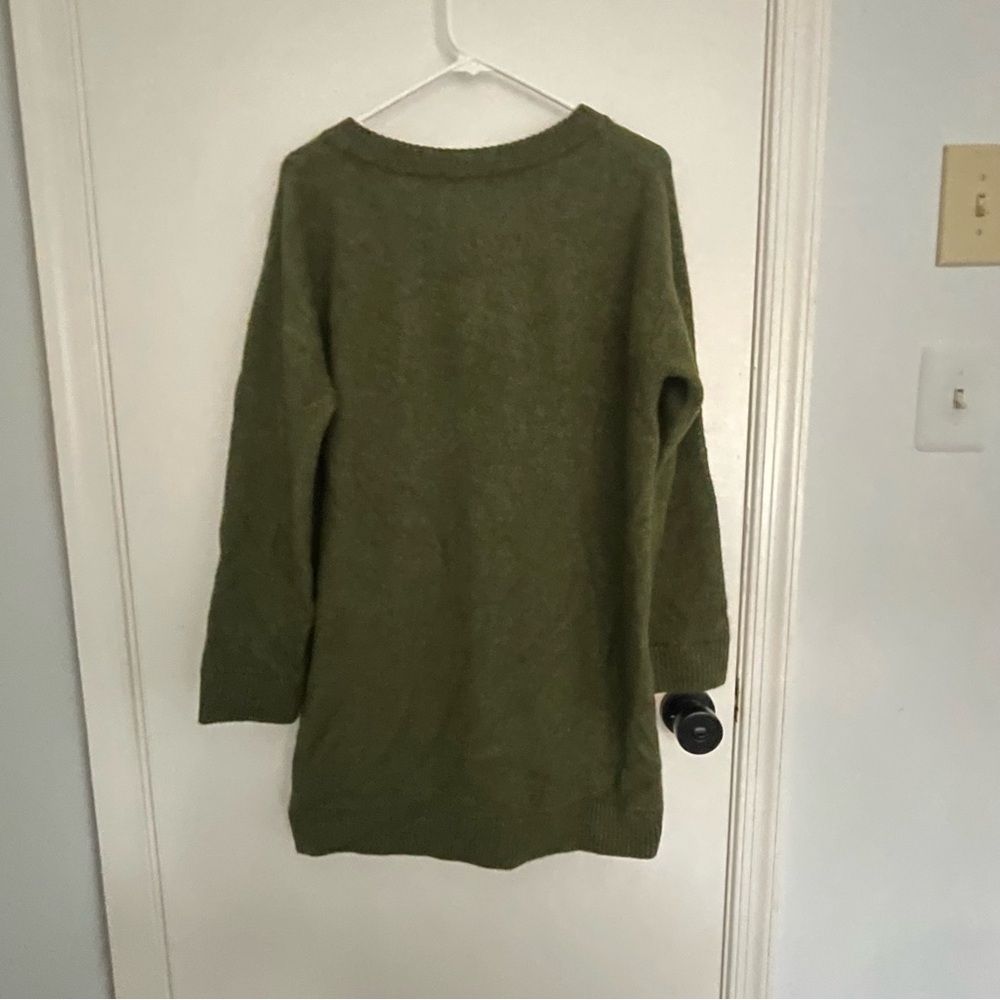 Sezane Olive Green FREJA Sweater Dress - Picture 7 of 7